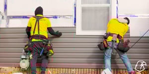 Two Integrity Home Exterior Siding Installer Replacing a Toledo Home's Siding