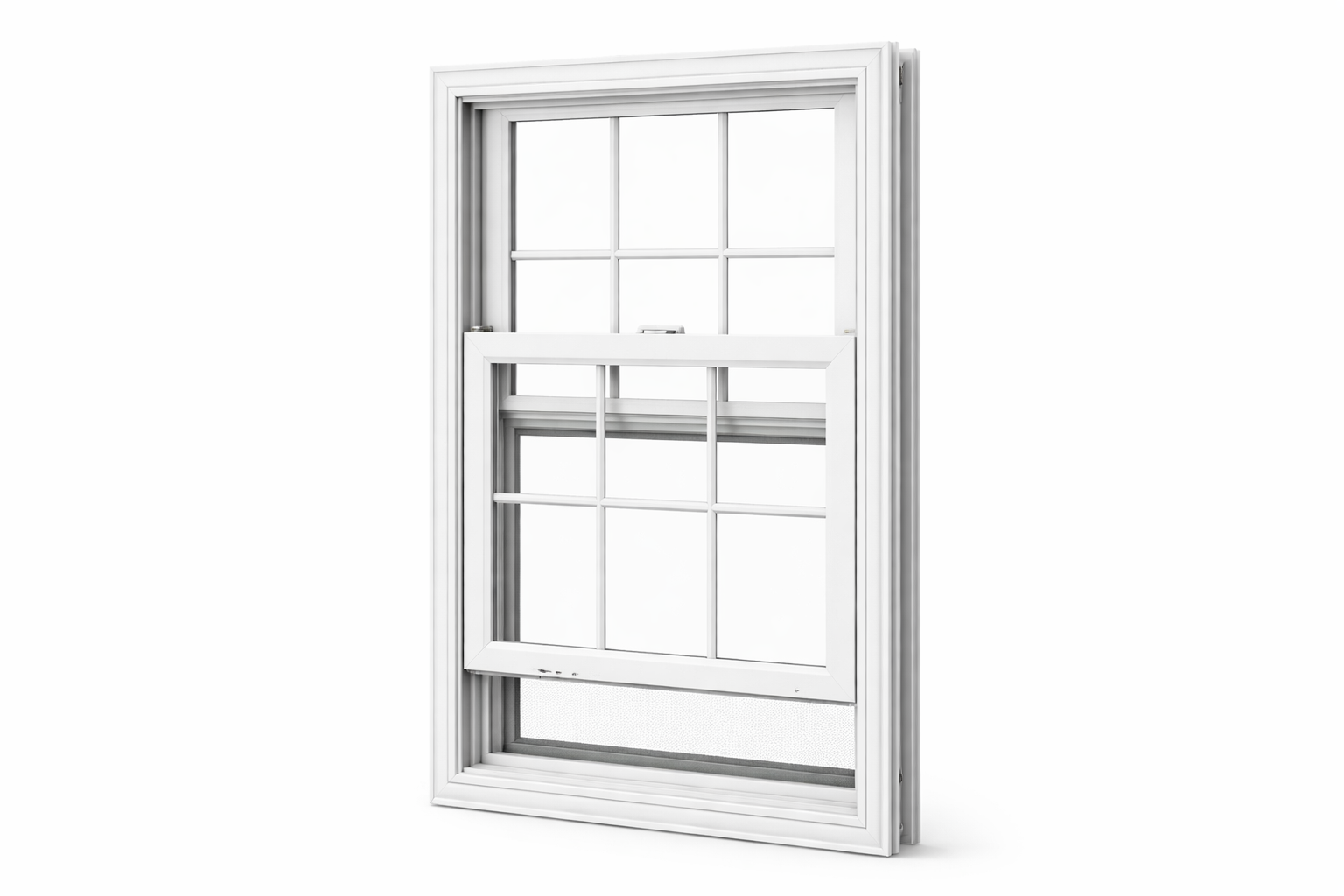 3dmodel double hung vinyl window product shot