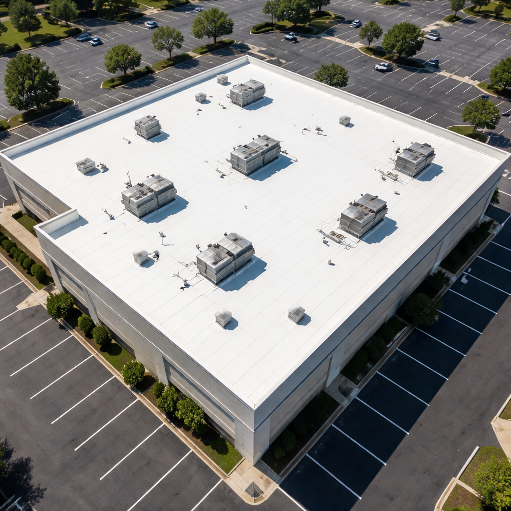 Aerial Commercial Roofing View-1