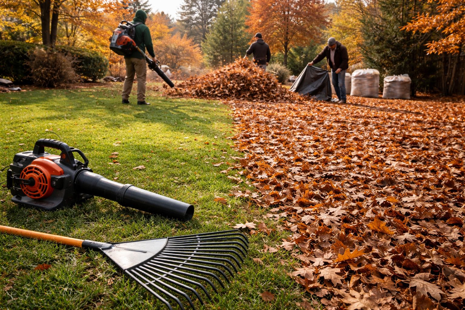 Autumn Yard Maintenance Progress