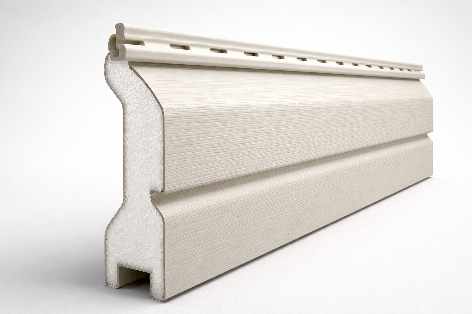 Vinyl Siding Panel CrossSection with Foam Backing