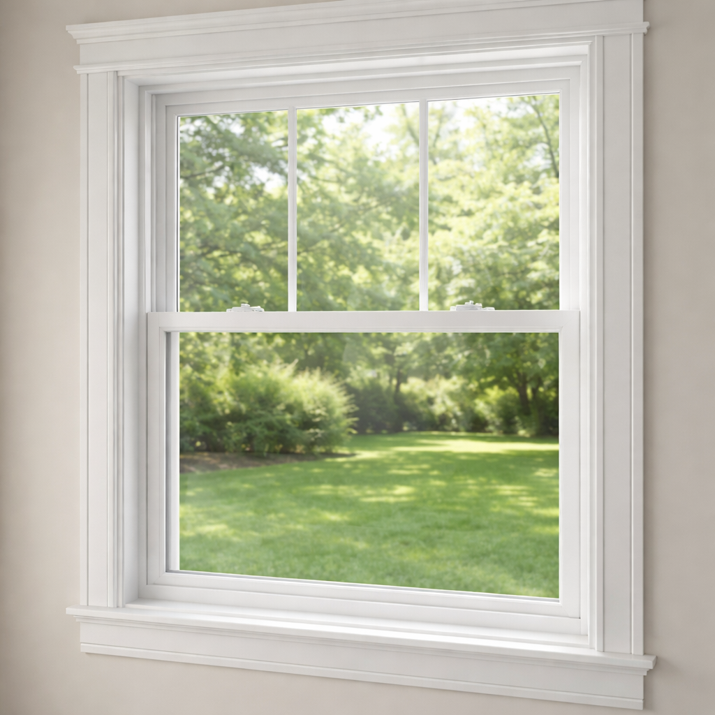 White Vinyl Window at Natural Light