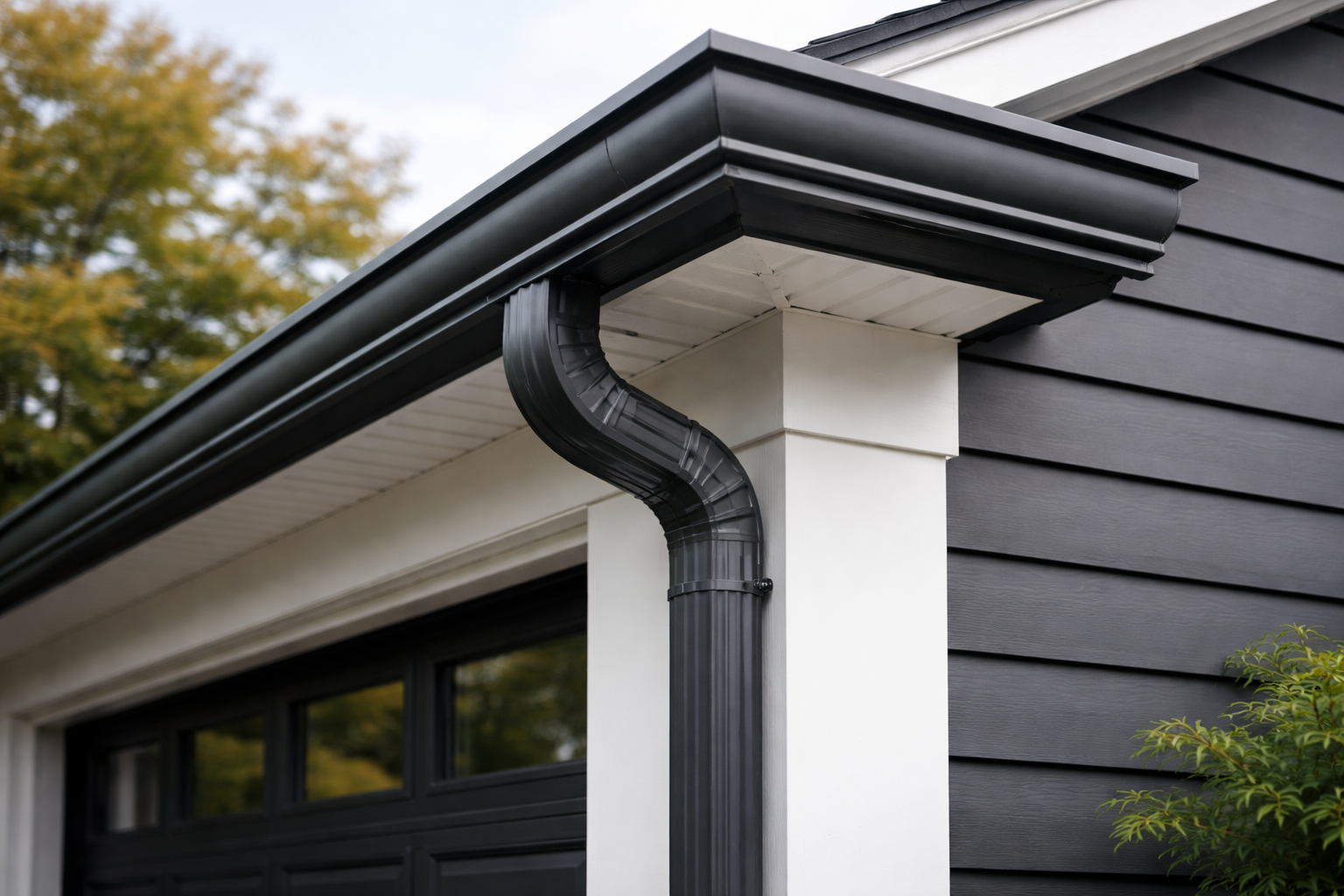photographic stylish kstyleseamless gutter with downspout-1