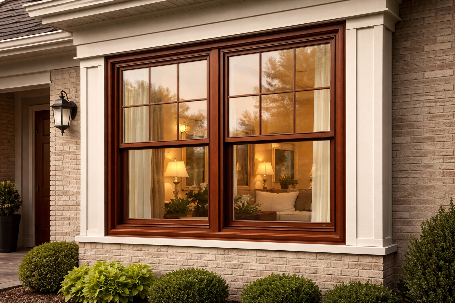 photographic vinyl window a little very very very subtle hero banner image of cherry oak vinyl window dont use nature background its a suburban home-1