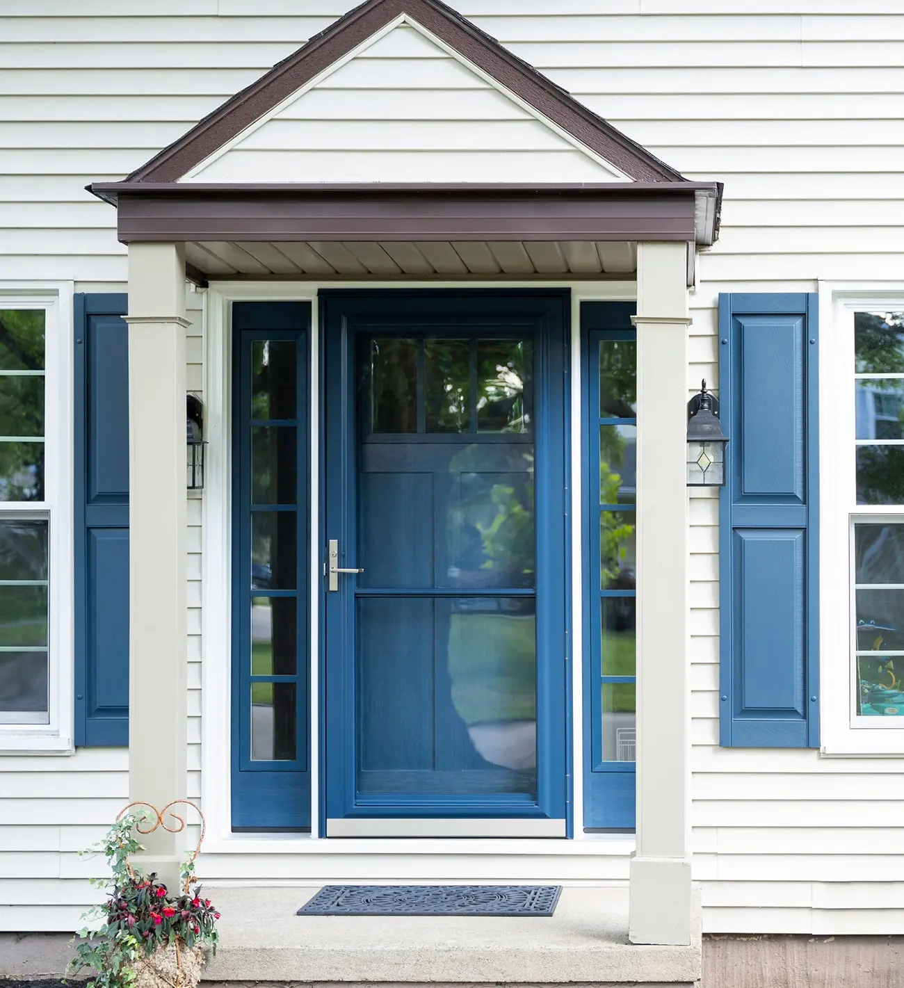 SpectrumTM 291 Full View Storm Door in Deep Waters - IHE - web