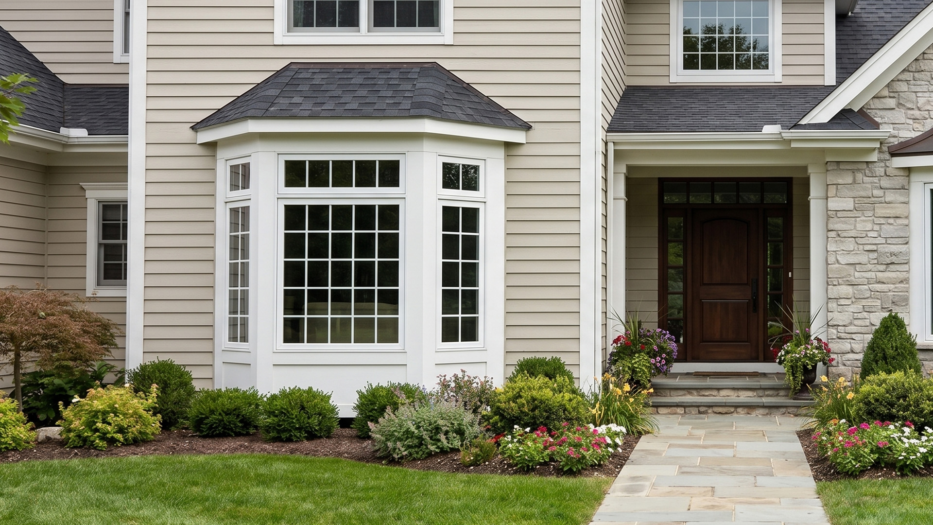 bay and bow 1 - Integrity Home Exteriors - Roof - Siding - Windows - Gutters - Doors - Lawn Care