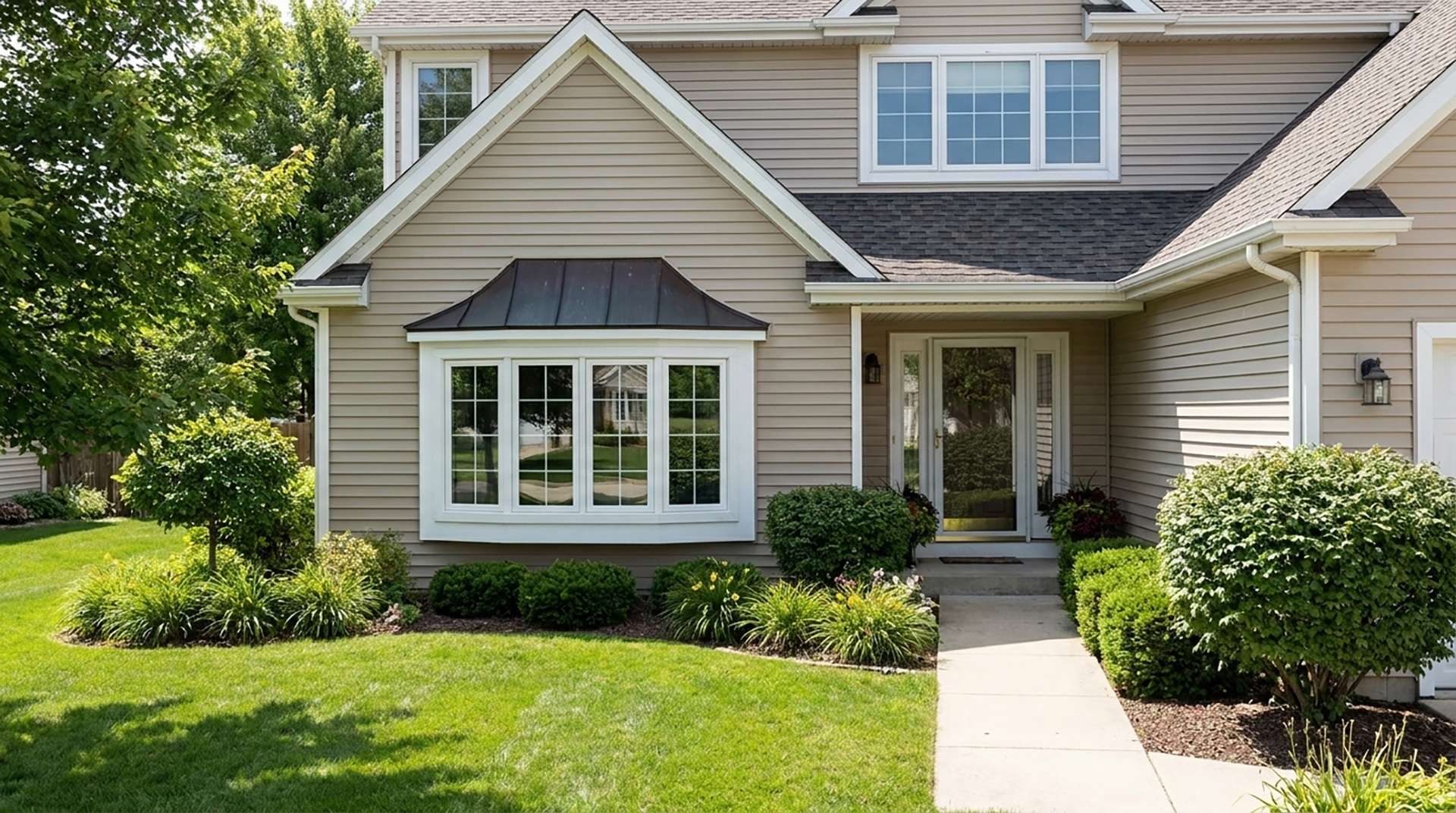 bay and bow window 2 - Integrity Home Exteriors - Roof - Siding - Windows - Gutters - Doors - Lawn Care