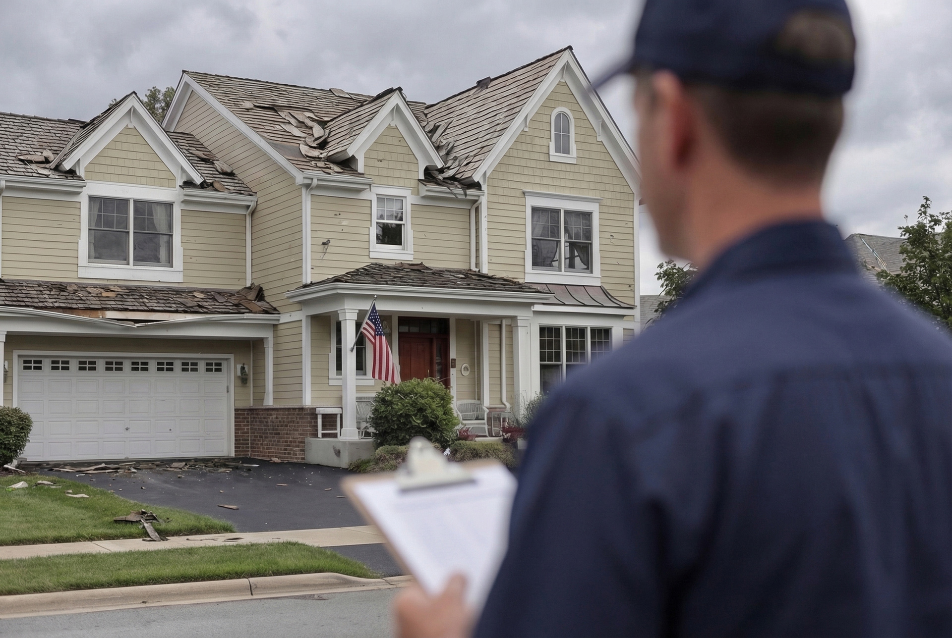 storm damage 6 - Integrity Home Exteriors - Roof - Siding - Windows - Gutters - Doors - Lawn Care