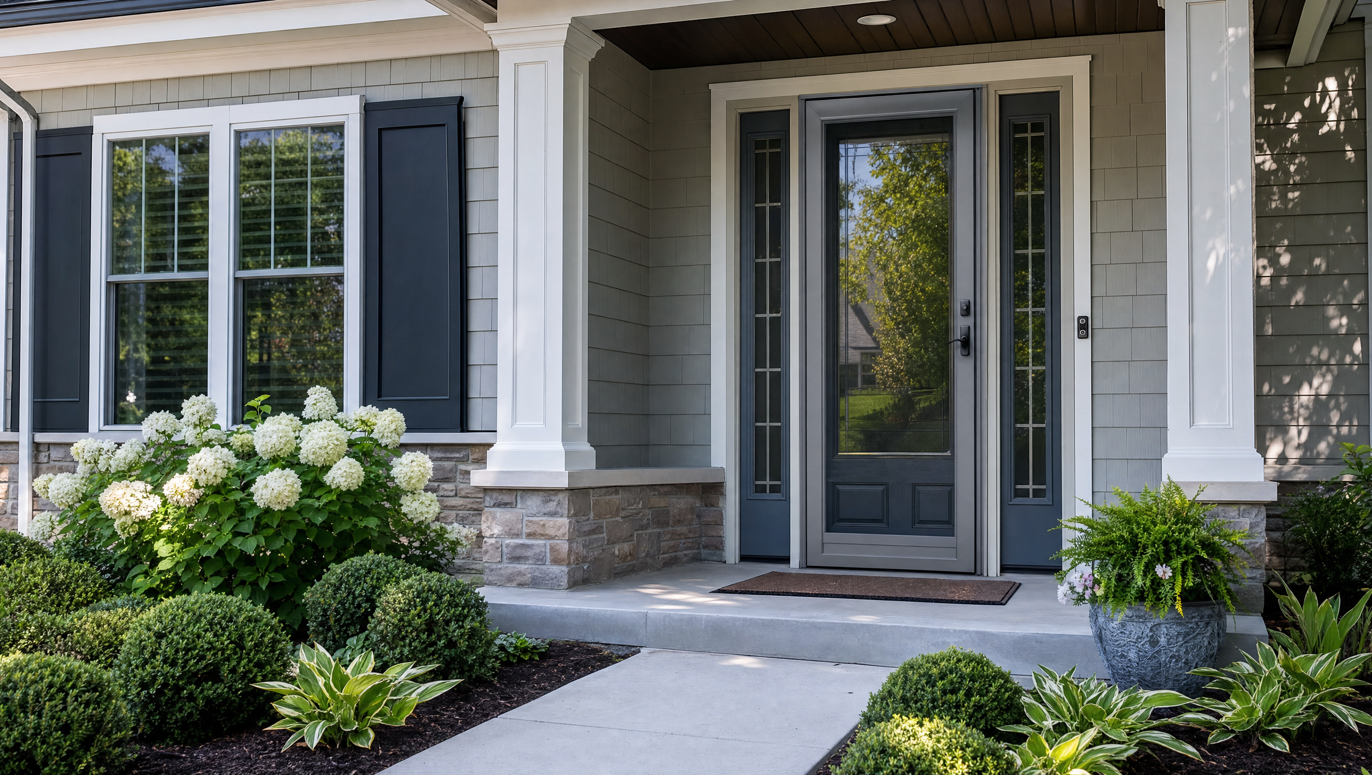 storm doors provia 3 - Integrity Home Exteriors - Roof - Siding - Windows - Gutters - Doors - Lawn Care