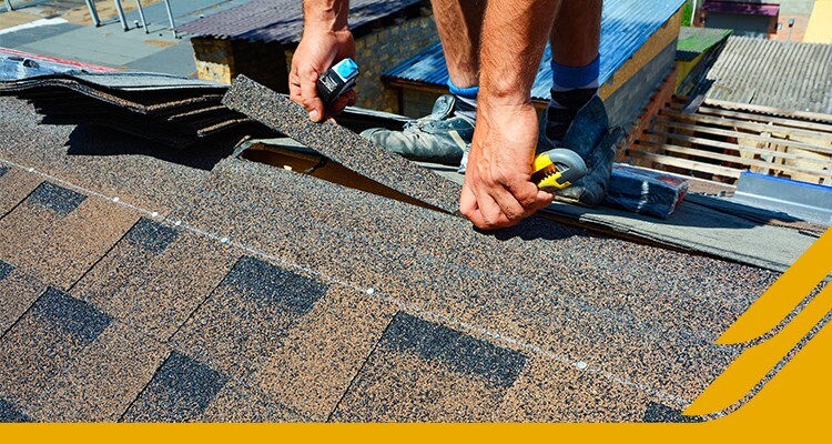 integrity home roof repair contractor fixing a roof