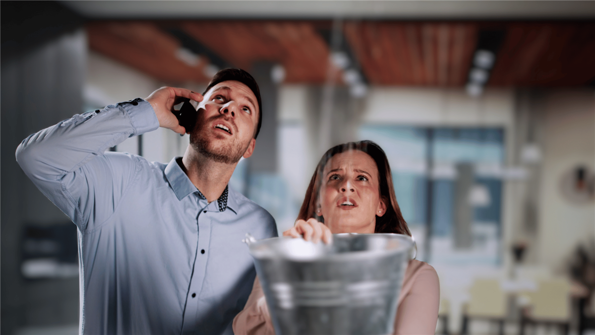 Toledo Ohio couple worrying about roof leak dripping from their ceiling